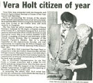 Vera Holt Citizen of the Year 