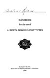 Handbook for the use of Alberta Women's Institutes 