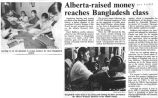 Alberta-raised Money Reaches Bangladesh Class 