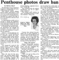 Penthouse Photos Draw Ban, Nov 22, 1984 