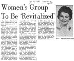 Women's Group to be Revitalized, March, 1968 