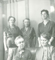 Back row - Mrs. Roberts, Agnes Richards, Marian Marshall. Front row - Virginia Ford, Marion Alexander 