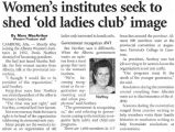 Women's Institutes seeks to shed ""Old Ladies Club"" image 