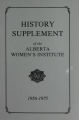 History Supplement of the Alberta Women's Institutes 